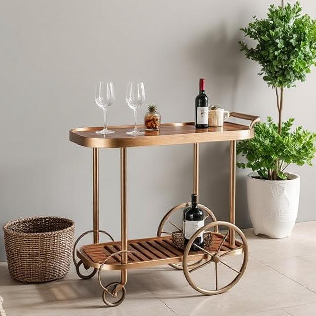 VinoMove Trolley with Glass Holder