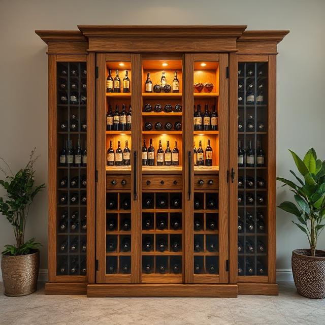 CellarLux Glass-Door Cabinet