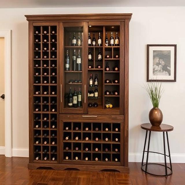 Rustic Cellar Credenza Cabinet