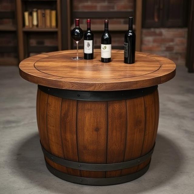 Napa Valley Wine Barrel Table