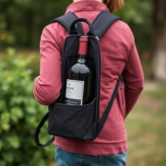 Black Canvas Wine Carrier