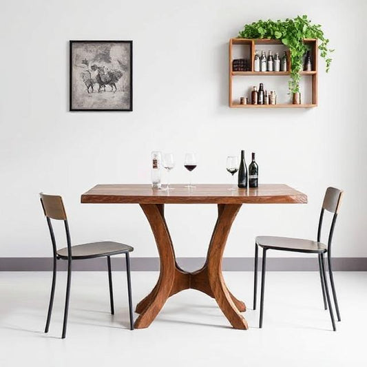 Modern Teak Wine Table